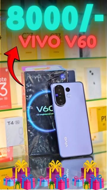 vivo V60 in lavender on the counter